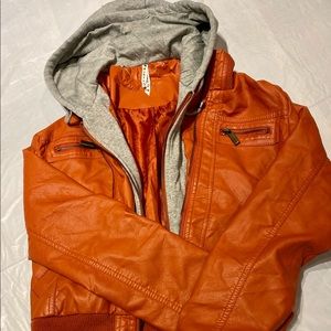 Orange Bomber Jacket